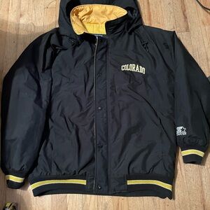 Starter Black and Yellow Colorado Men's Bomber Jacket